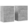 vidaXL Sideboard Concrete Grey Engineered Wood Medium Sideboard