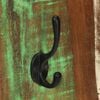 vidaXL Coat Rack Multicolor Solid reclaimed wood, powder-coated steel