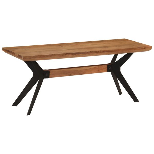 vidaXL Dining Bench Natural Wood Solid Acacia Wood Medium Durable