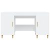 vidaXL Desk White Engineered wood 55.1 in x 19.7 in x 29.5 in Desk