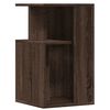 vidaXL Side Table Brown Oak Engineered Wood Small Square Modern