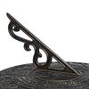 vidaXL Garden Sundial Bronze Plastic Large Decorative Inlays
