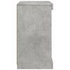 vidaXL Sideboard Concrete gray Engineered wood, glass Medium Sideboard