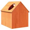 vidaXL Cat House Wax brown Solid pine wood 16.1x19.7x19.7 in Durable