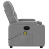 vidaXL Massage Recliner Chair Light Grey