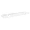 vidaXL Wall Shelf Set of 4 High gloss white MDF Medium Wall mounting