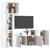 vidaXL TV Cabinet Set Set of 5 White Engineered wood