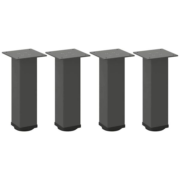 vidaXL Coffee Table Leg Anthracite Powder-Coated Steel Small Levelers