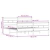 vidaXL Bed Frame Sonoma Oak Steel, Engineered Wood Full Bed Frame