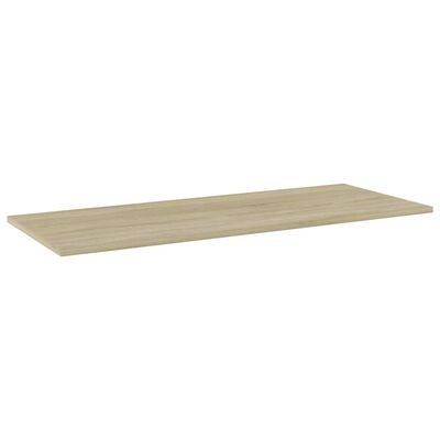 vidaXL Bookshelf Boards 4 pcs Sonoma Oak 39.4"x15.7"x0.6" Engineered Wood