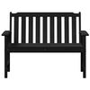 vidaXL Garden Bench Black 47.24 x 23.23 x 34.65 in HDPE