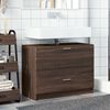 vidaXL Sink Cabinet Brown oak Engineered wood Standard Storage