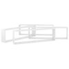 vidaXL Wall Shelf Set of 4 High gloss white Engineered wood