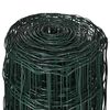 vidaXL Euro Fence Steel 82ftx3.3ft Green