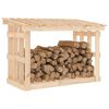 vidaXL Firewood Rack 42.5x25.4x30.3" Solid Wood Pine