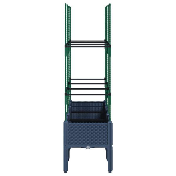 vidaXL Garden Planter Blue gray Polypropylene Large Planters