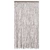 vidaXL Fly Curtain Taupe and White 39.4x90.6" Chenille