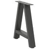 vidaXL Coffee Table Leg Anthracite Powder-coated steel