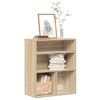 vidaXL Book Cabinet Sonoma Oak Engineered Wood 23.6 x 11.8 x 28.1 in