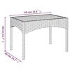 vidaXL Garden Dining Set Grey PE rattan, powder-coated steel, acacia wood