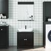 vidaXL Bathroom Furniture Set Black