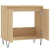 vidaXL Bathroom Cabinet Sonoma Oak Engineered Wood 22.8 x 13.0 x 23.6 in