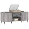 vidaXL Record Cabinet Grey Sonoma Engineered wood, Iron Medium