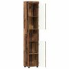 vidaXL Bathroom Cabinet Set TULUM Old Wood 14.57 x 12.40 x 79.92 in