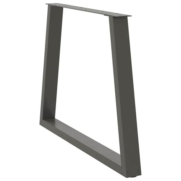 vidaXL Dining Table Leg Set of 2 Anthracite Powder-Coated Steel