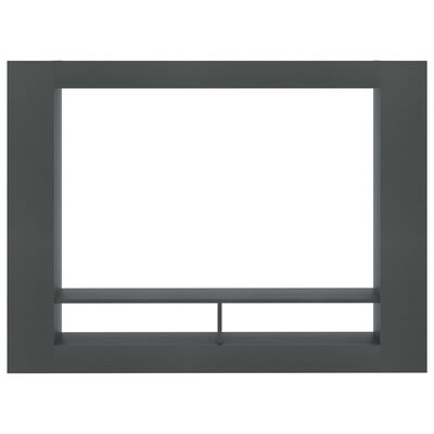 vidaXL TV Stand Gray 59.8"x8.7"x44.5" Engineered Wood