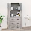 vidaXL Wall Cabinet Grey Sonoma Engineered wood