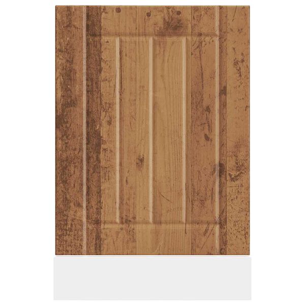 vidaXL Dishwasher Panel Old wood Engineered wood 17.7 x 0.6 x 26.4 in