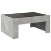 vidaXL Coffee Table Concrete Grey Engineered wood, Glass Compact