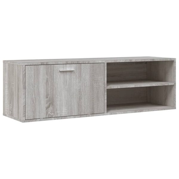 vidaXL TV Cabinet Grey Sonoma Engineered Wood Medium TV Cabinet