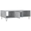 vidaXL Coffee Table Concrete Grey Engineered Wood, Iron