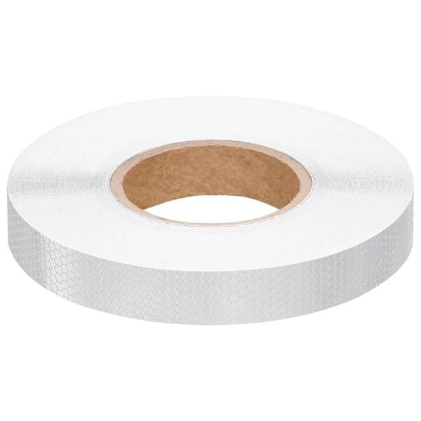 vidaXL Reflective Tape White 1.0 "x164.0 ' PVC
