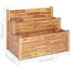 vidaXL Garden Planter Natural wood color Solid acacia wood Large