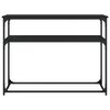 vidaXL Console Table Black 39.4x14.0x29.5" Engineered Wood