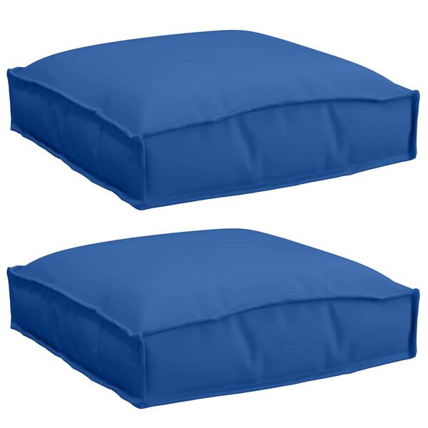 vidaXL Pallet Cushion for suitable for Seat 2 pcs Royal blue
