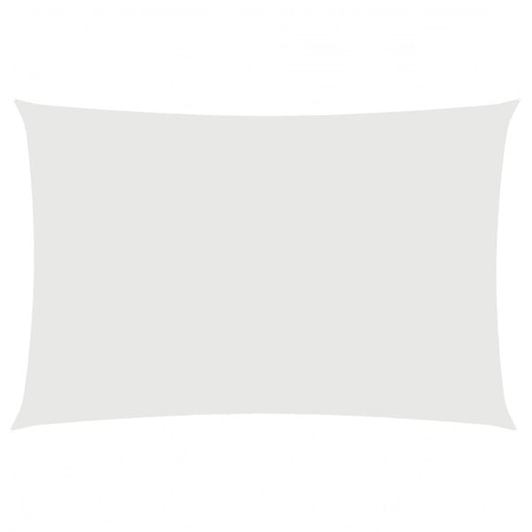 vidaXL Sunshade Sail Oxford Fabric Rectangular 6.6x13.1' White