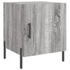 vidaXL Bedside Cabinet Gray sonoma Engineered wood, Iron Medium Storage