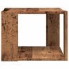 vidaXL Coffee Table Old Wood Engineered Wood 15.7 x 15.7 x 11.8 in