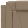 vidaXL Bed Frame "Viana" without Mattress Cappuccino 35.4"x74.8" Faux Leather