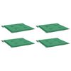 vidaXL Chair Cushion Set of 4 Green Oxford fabric (100% polyester)