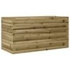 vidaXL Garden Planter Natural wood Impregnated pine wood Large