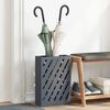 vidaXL Umbrella Stand Anthracite 11.02 x 4.72 x 16.14 in Steel