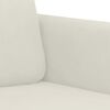 vidaXL Sofa Chair Cream Velvet, Metal, Textilene Single Modern