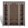 vidaXL Cabinet Brown Non-woven fabric, Iron Medium Collapsible