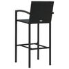 vidaXL Garden Bar Set Black, Wood