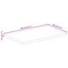 vidaXL Table Top 15.7"x7.9"x1" Rectangular Solid Wood Reclaimed